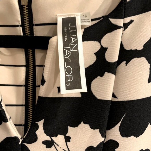 Cream and black dress - Picture 2 of 3